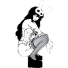 Gothischer Bunny Korsett