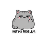 Nicht mein Problem Katzendesign