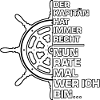 Kapitän Hat Immer Recht Spruch