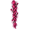 Pinker Zopf mit Pinsel