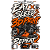3D Druck Eat Sleep Print Repeat