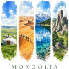 Mongolei Travel – Steppe & Nomaden Motiv