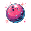Cartoon Bowlingkugel