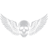 Punkrock Skull Wings