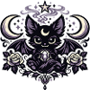 Mondfledermaus mit Diamant