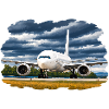 Flugzeug-, Luftfahrtkunst