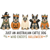 Australische Cattle Dog Halloween-Crew