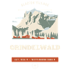 Grindelwald Alps Retro Reise-Emblem