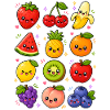 Kawaii Obst | Früchte & Sommer