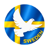 Schweden Flagge Friedenstaube