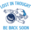 In Gedanken verlorener Astronaut
