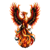 Phönix aus Flammenaufstieg