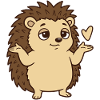 Igel Achselzucken Geste
