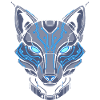 Cyperpunk Fox Futuristischer Fuchs