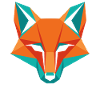 Geometrischer Fuchs Kopf Wildtier Motiv