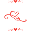 Herzlinien Liebe Kunstprint