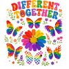 Diversity Together Regenbogen Schmetterlinge Trend