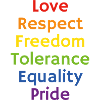 Rainbow LGBT Pride-Werte