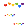 Regenbogenherzen Stolz