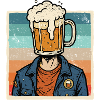 Bier Bierkopf Biertrinker Bier