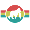 Affe Silhouette Retro