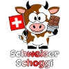 Schweizer Schoggi Kuh Cartoon