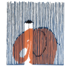 Elefant im Regen – Künstlerisches Design