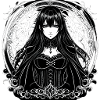 Gothic Mandala: Mädchen im Korsett