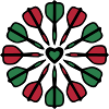Dartpfeile Mandala Icon