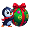 Pinguin-Weihnachtsschmuck