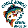 Coole Jungs Angeln Fischdesign