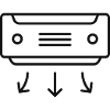 Luft-Wärmepumpen-Leitungs-Symbol