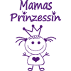 Mamas Prinzessin Herz-Illustration