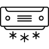 Luft-Wärmepumpen-Leitungs-Symbol