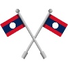 Laotische Flagge