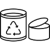 Ikone der Metallrecyclinglinie