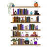 Verzaubertes Bücherregal