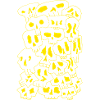 Skulls (Outlines Gelb)