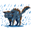 Regenkatze Grummel-Design