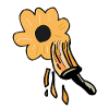 Sonnenblumen in Neonorange 