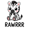 Süßes Zebra Kawaii Cartoon