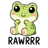 Süßer Frosch Kawaii Cartoon