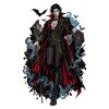 Adliger Vampir im Barockcape
