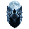 Celtic Wolves Vollmond-Design.