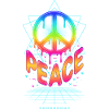 Psychedelisches Festival Peace Hippie Rave