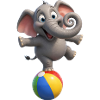 Elefantenpendel auf Ballon