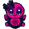 Kawaii Spinnenbaby mit Netz