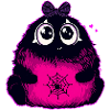 Kawaii Flauschmonster mit Netzbauch