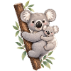 Koala und ihr Kalb