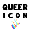 Regenbogenherzen Queer Icon Geschenkidee 